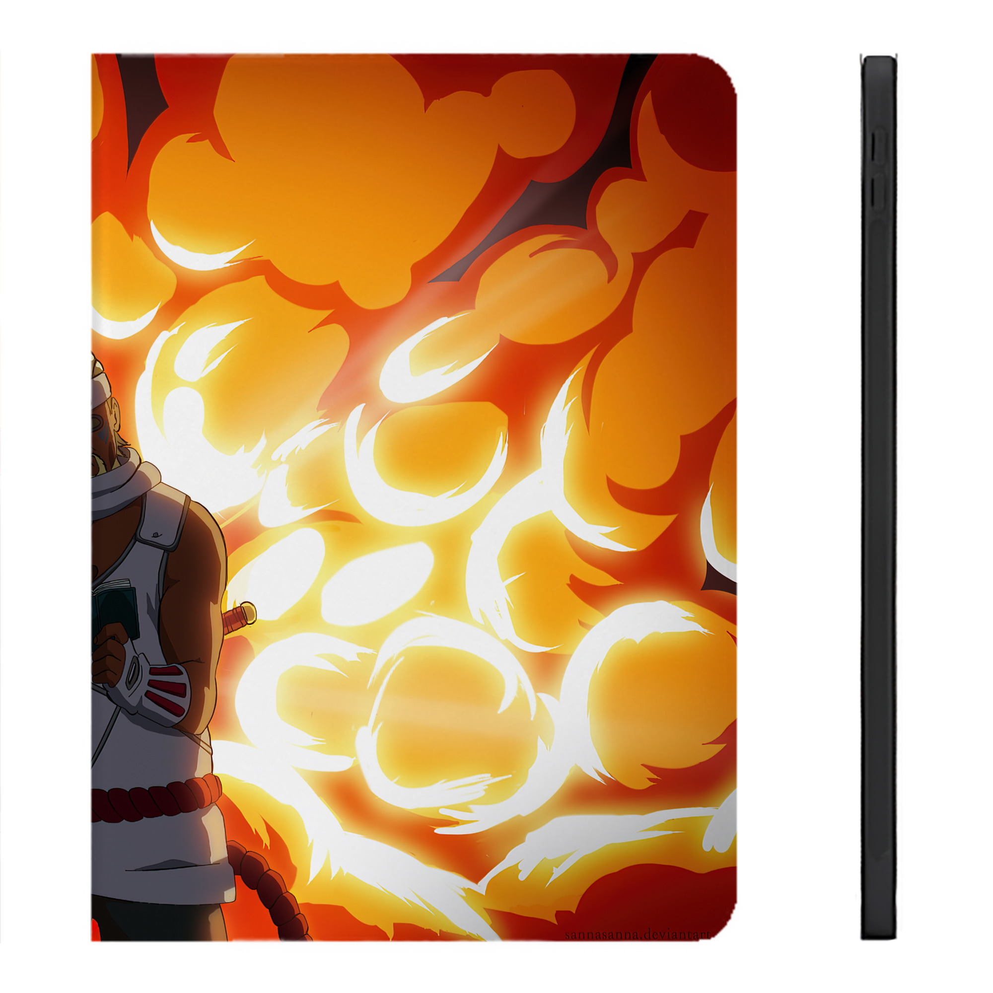 （画像用） NARUTO -ナルト- NARUTO -ナルト- 疾風伝 IPadケース ペンホルダー付き ブックスタイルデザイン